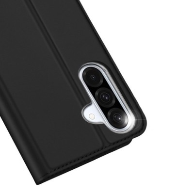 Samsung Galaxy A56 / A36 "Dux Ducis" Skin Flip Book Case Cover - black | Priedai.lt