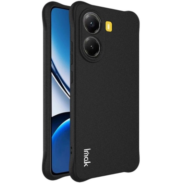 "Imak" reinforced protection hard silicone matte (TPU) case - black (Poco X7 Pro 5G / Redmi Turbo 4 5G)