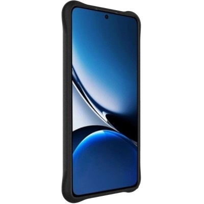 Poco X7 Pro 5G, Redmi Turbo 4 5G "Imak" reinforced protection hard silicone matte TPU black case - back | Priedai.lt