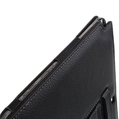Samsung Galaxy Note 10.1 2014 P600 (P605) atverčiamas juodas odinis dėklas su bluetooth belaide klaviatūra / Priedai.lt