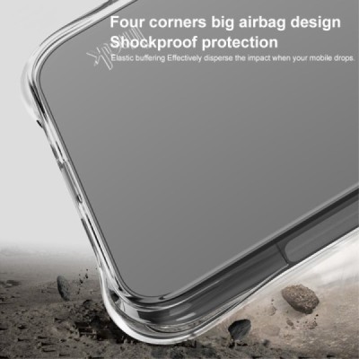 Xiaomi Redmi Note 14 Pro+ 5G "Imak" reinforced protection hard silicone TPU airbag clear, transparent case - back | Priedai.lt