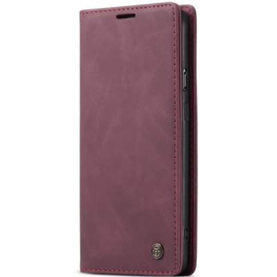 OnePlus 8T CaseMe Retro Solid Flip Case Book - Burgundy | Priedai.lt