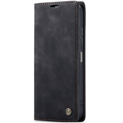 Samsung Galaxy A26 CaseMe Retro Solid Flip Case Book - Black | Priedai.lt