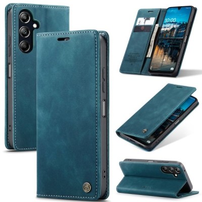 Samsung Galaxy A26 CaseMe Retro Solid Flip Case Book - Green | Priedai.lt