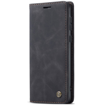 Samsung Galaxy A56 CaseMe Retro Solid Flip Case Book - Black | Priedai.lt