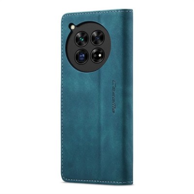 OnePlus 12 CaseMe Retro Solid Flip Case Book - Green | Priedai.lt