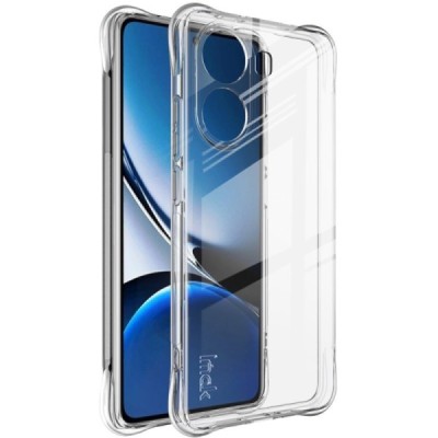 Poco X7 Pro 5G, Redmi Turbo 4 5G "Imak" reinforced protection hard silicone TPU airbag clear, transparent case - back | Priedai.