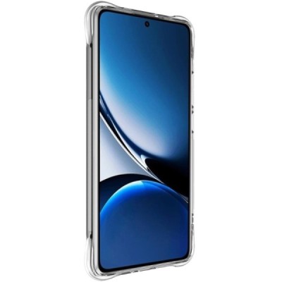 Poco X7 Pro 5G, Redmi Turbo 4 5G "Imak" reinforced protection hard silicone TPU airbag clear, transparent case - back | Priedai.