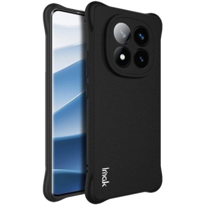 Xiaomi Redmi Note 14 Pro+ 5G "Imak" reinforced protection hard silicone matte TPU black case - back | Priedai.lt