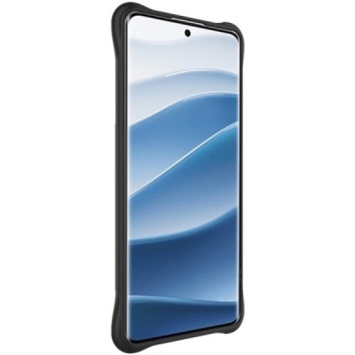 Xiaomi Redmi Note 14 Pro+ 5G "Imak" reinforced protection hard silicone matte TPU black case - back | Priedai.lt
