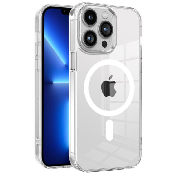 "Tubi" MagSafe Hard Silicone (TPU) Case - Clear (iPhone 15 Pro Max)