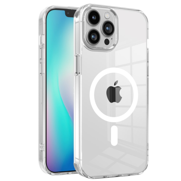 "Tubi" MagSafe Hard Silicone (TPU) Case - Clear (iPhone 15 Plus)
