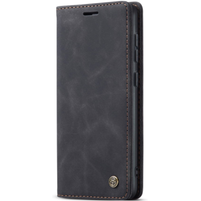 Samsung Galaxy S24 / S25 CaseMe Retro Solid Flip Case Book - Black | Priedai.lt