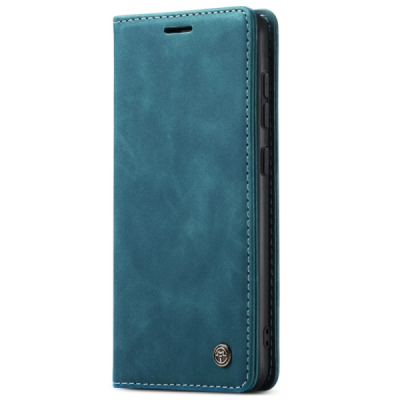 Samsung Galaxy S24 / S25 CaseMe Retro Solid Flip Case Book - Green | Priedai.lt