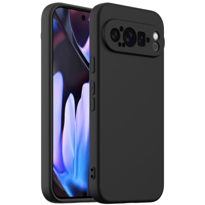 Google Pixel 9 Pro XL "Shell" MagSafe Hard Silicone TPU Black  Case Cover - Back | Priedai.lt