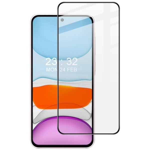 "IMAK" Tempered Glass full coverage protective screen glass - black (Galaxy A56 / A36)