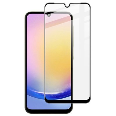 Samsung Galaxy A26 "IMAK" Tempered Glass reinforced protection black full coverage protective screen glass | Priedai.lt