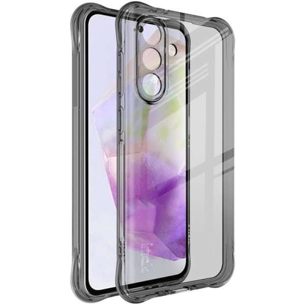 "Imak" reinforced protection hard silicone (TPU) airbag case - grey (Galaxy A56)