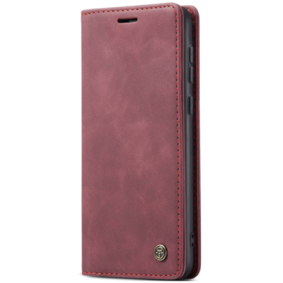Samsung Galaxy A56 CaseMe Retro Solid Flip Case Book - Burgundy | Priedai.lt