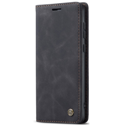 OnePlus 12 CaseMe Retro Solid Flip Case Book - Black | Priedai.lt