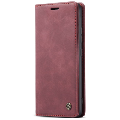 Xiaomi Redmi Note 14 Pro (Pro+) 5G (Poco X7 5G) CaseMe Retro Solid Flip Case Book - Burgundy | Priedai.lt