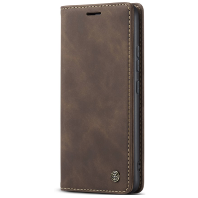 Xiaomi Redmi Note 14 Pro (Pro+) 5G (Poco X7 5G) CaseMe Retro Solid Flip Case Book - Brown | Priedai.lt