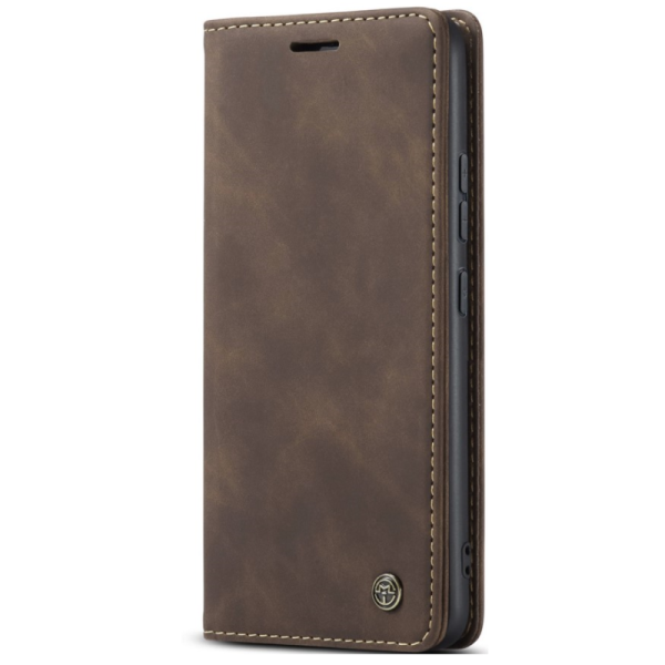 „CaseMe“ Retro Solid Flip Case - Brown (Redmi Note 14 Pro 5G / Note 14 Pro+ 5G / Poco X7 5G)
