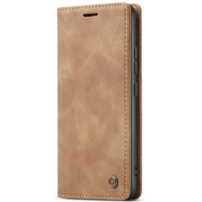 Xiaomi Redmi Note 14 Pro (Pro+) 5G (Poco X7 5G) CaseMe Retro Solid Flip Case Book - Light Brown | Priedai.lt