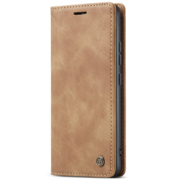 „CaseMe“ Retro Solid Flip Case - Light Brown (Redmi Note 14 Pro 5G / Note 14 Pro+ 5G / Poco X7 5G)