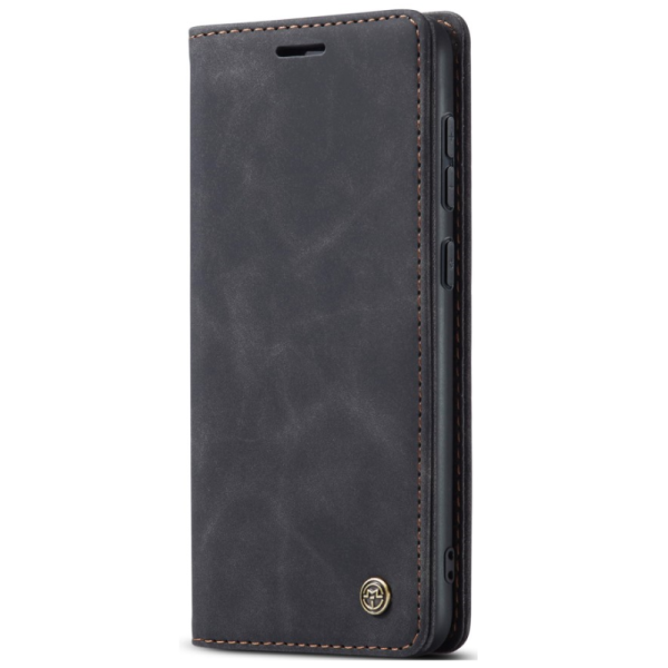 „CaseMe“ Retro Solid Flip Case - Black (Galaxy S24+ / S25+)