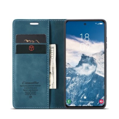 Samsung Galaxy S24+ / S25+ CaseMe Retro Solid Flip Case Book - Green | Priedai.lt