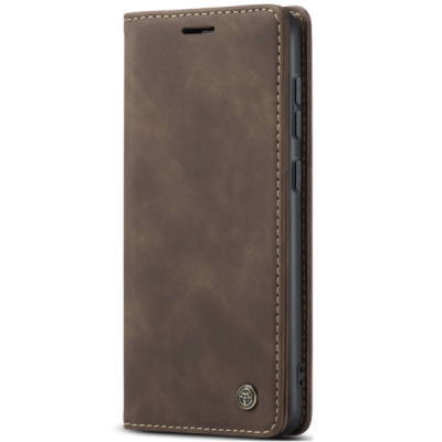 Samsung Galaxy S24+/ S25+ CaseMe Retro Solid Flip Case Book - Brown | Priedai.lt