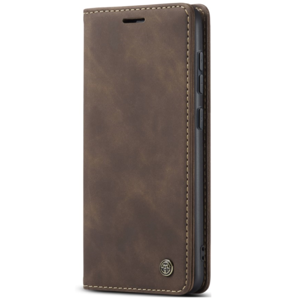„CaseMe“ Retro Solid Flip Case - Brown (Galaxy S24+ / S25+)