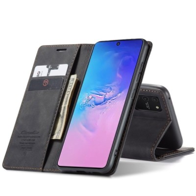 Samsung Galaxy S10 Lite CaseMe Retro Solid Flip Case Book - Black | Priedai.lt