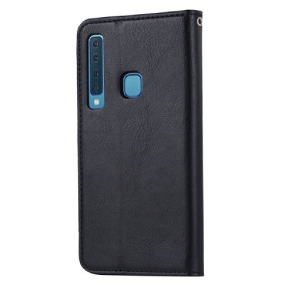 Samsung Galaxy A9 2018 Boyu Solid Flip Book Case - Black | Priedai.lt