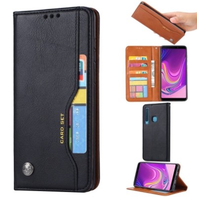 Samsung Galaxy A9 2018 Boyu Solid Flip Book Case - Black | Priedai.lt