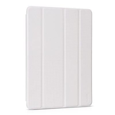 Prabangus „HOCO“ Crystal Fashion serijos odinis atverčiamas baltas Apple iPad Air 2 dėklas / Priedai.lt
