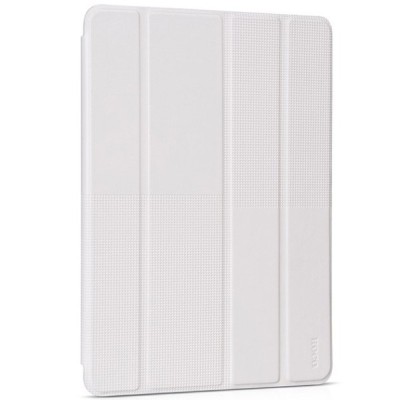 Prabangus „HOCO“ Crystal Fashion serijos odinis atverčiamas baltas Apple iPad Air 2 dėklas / Priedai.lt
