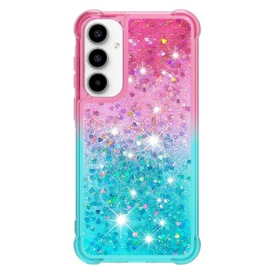 Samsung Galaxy A36 "Yibo" Shine Hard Silicone (TPU) Case - Pink/Blue | Priedai.lt