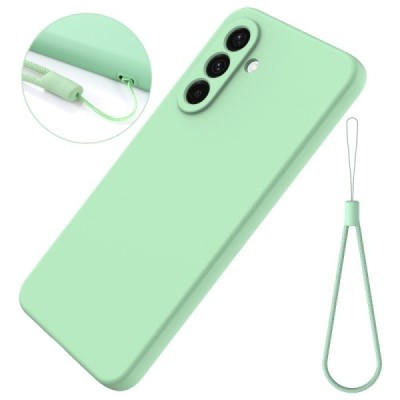 Samsung Galaxy A36 "Shell" hard liquid silicone (TPU) case green - cover | Priedai.lt