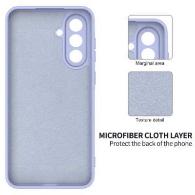 Samsung Galaxy A36 "Shell" hard liquid silicone (TPU) case purple - cover | Priedai.lt