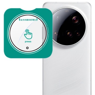 Xiaomi 15 Ultra "IMAK" Tempered Glass rear camera protective black glass | Priedai.lt