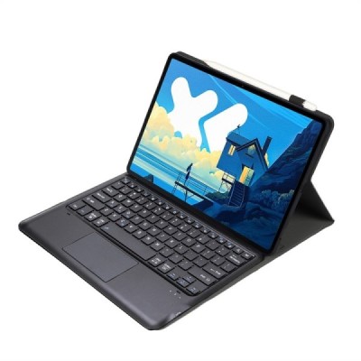 Lenovo Idea Tab Pro "Bosina" flip black leather case with bluetooth wireless keyboard | Priedai.lt