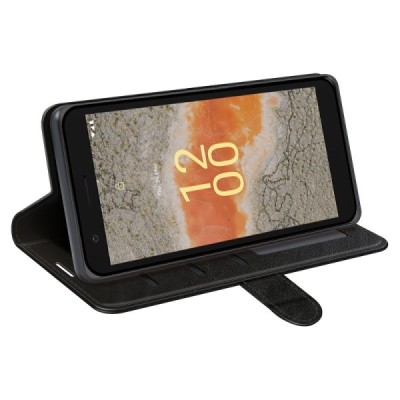 Nokia C02 Binfen Flip Book Case - Black | Priedai.lt