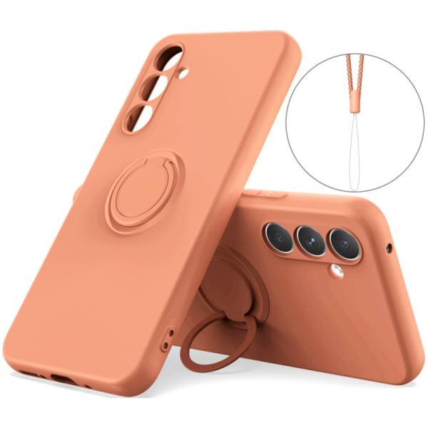 Ring Kickstand (TPU) Case - orange (Galaxy A55)