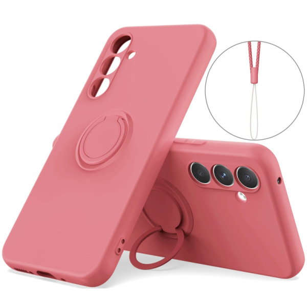 Ring Kickstand (TPU) Case - red (Galaxy A55)