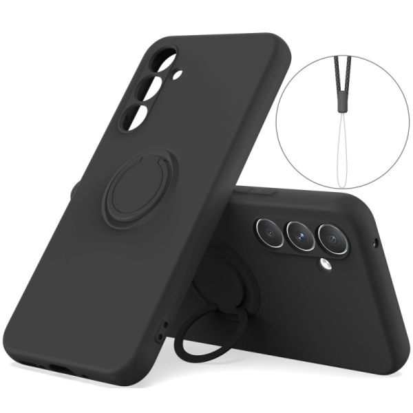 Ring Kickstand (TPU) Case - Black (Galaxy A35)