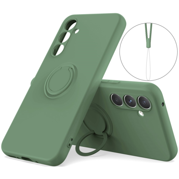 Ring Kickstand (TPU) Case - green (Galaxy A35)