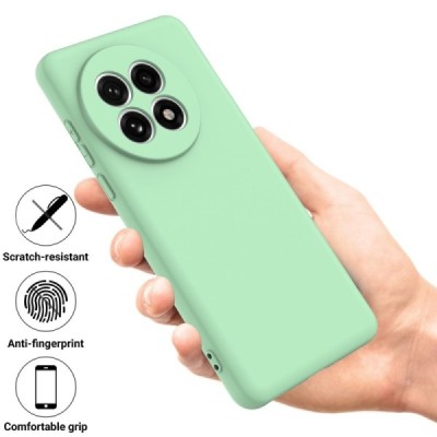OnePlus 13R "Shell" hard liquid silicone (TPU) case green - cover | Priedai.lt