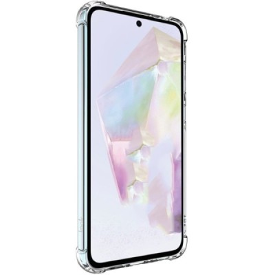 Samsung Galaxy A26 "Imak" reinforced protection hard silicone TPU clear, transparent case - back | Priedai.lt